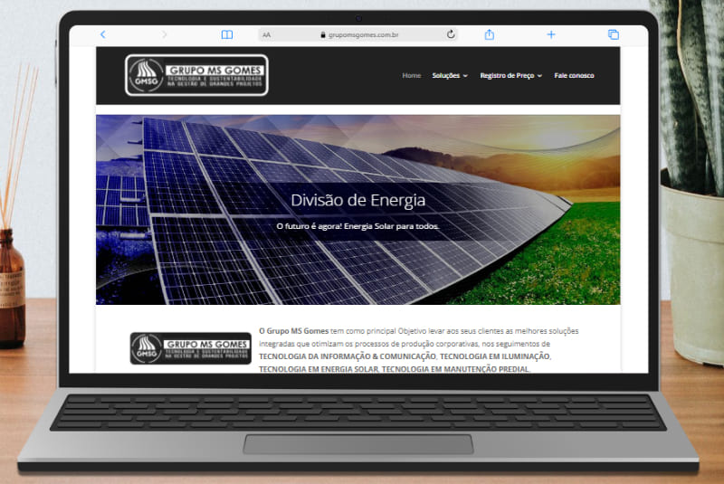 Grupo MS Gomes - Cliente Sparklabs - Versão Desktop