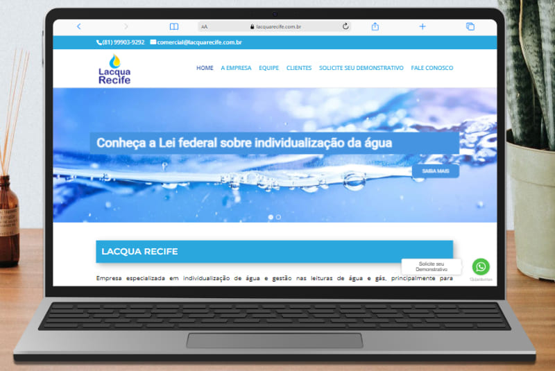 Lacqua Recife - Cliente Sparklabs - Versão Desktop